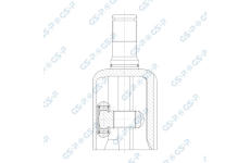 Sada kĺbov hnacieho hriadeľa GSP 601975