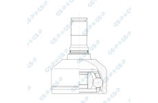 Sada kĺbov hnacieho hriadeľa GSP 602481