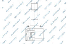 Sada kloubů, hnací hřídel GSP 603370