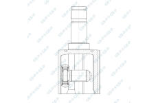 Sada kĺbov hnacieho hriadeľa GSP 603413