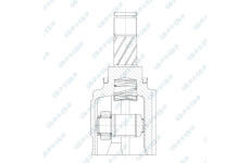 Sada kloubů, hnací hřídel GSP 603659