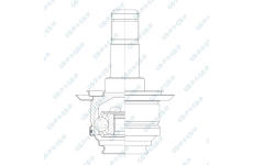 Sada kloubů, hnací hřídel GSP 605065