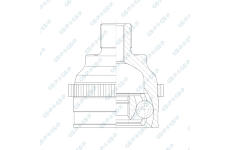 Sada kloubů, hnací hřídel GSP 801330