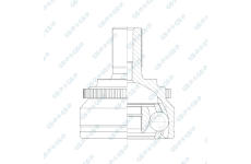 Sada kĺbov hnacieho hriadeľa GSP 802538