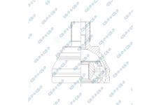 Sada kloubů, hnací hřídel GSP 803674