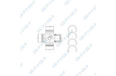 Kĺb, kĺbový hriadeľ GSP UJ900229