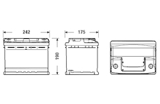 startovací baterie CENTRA CC550