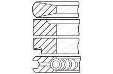 Sada piestnych krúżkov GOETZE ENGINE 08-100100-00