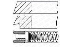 Sada pístních kroužků GOETZE ENGINE 08-102506-00