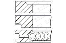 Sada pistnich krouzku GOETZE ENGINE 08-206808-00