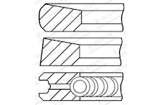 Sada pístních kroužků GOETZE ENGINE 08-287100-00