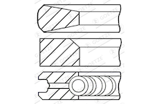 Sada pistnich krouzku GOETZE ENGINE 08-346500-10