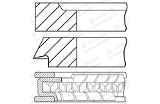Sada pístních kroužků GOETZE ENGINE 08-406300-10