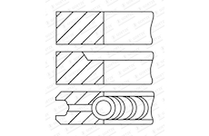 Sada pistnich krouzku GOETZE ENGINE 08-407100-10