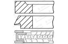 Sada pístních kroužků GOETZE ENGINE 08-407700-10
