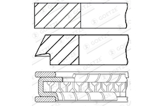 Sada pístních kroužků GOETZE ENGINE 08-439500-00