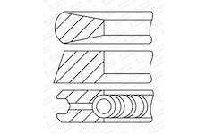 Sada pistnich krouzku GOETZE ENGINE 08-443400-00