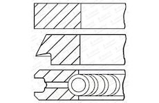 Sada pístních kroužků GOETZE ENGINE 08-446105-00