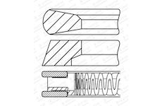 Sada pístních kroužků GOETZE ENGINE 08-451200-00