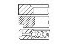 Sada pístních kroužků GOETZE ENGINE 08-455600-00