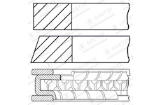 Sada pistnich krouzku GOETZE ENGINE 08-521500-00