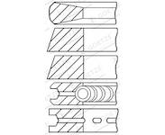 Sada pistnich krouzku GOETZE ENGINE 08-522100-00