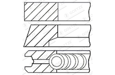 Sada pistnich krouzku GOETZE ENGINE 08-743200-00