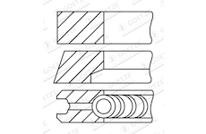 Sada pistnich krouzku GOETZE ENGINE 08-743200-10