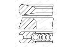 Sada pístních kroužků GOETZE ENGINE 08-784821-10