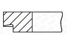 Pístní kroužek GOETZE ENGINE 1.2mm 021 GDC P KV1