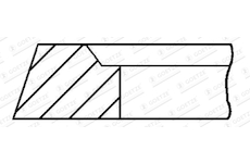 Pistni krouzek GOETZE ENGINE 1.588mm 005IW P GOE12