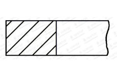 Pistni krouzek GOETZE ENGINE 1.59mm 001 P GOE12