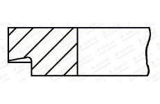 Pistni krouzek GOETZE ENGINE 1.5mm 023 P F14