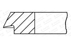 Pistni krouzek GOETZE ENGINE 1.5mm 026 P F14