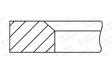 Pístní kroužek GOETZE ENGINE 1.6mm 001IF CK P IKA