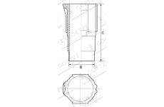 Vložený válec GOETZE ENGINE 14-000320-00DL