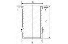 Válcové pouzdro GOETZE ENGINE 14-374990-00