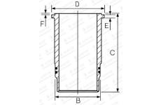Válcové pouzdro GOETZE ENGINE 14-400510-00
