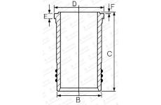 Válcové pouzdro GOETZE ENGINE 14-450880-00