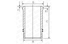 Vložený válec GOETZE ENGINE 14-450920-00
