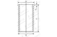 Vložený válec GOETZE ENGINE 14-451050-00