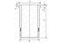 Válcové pouzdro GOETZE ENGINE 14-480040-00