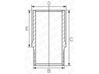 Válcové pouzdro GOETZE ENGINE 14-610020-00