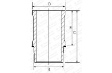 Válcové pouzdro GOETZE ENGINE 14-636600-00