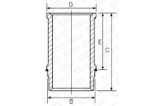 Válcové pouzdro GOETZE ENGINE 14-740130-00