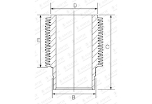Válcové pouzdro GOETZE ENGINE 14-900120-00