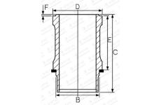 Válcové pouzdro GOETZE ENGINE 15-112800-00