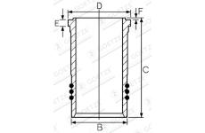 Válcové pouzdro GOETZE ENGINE 15-260080-00