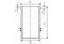 Válcové pouzdro GOETZE ENGINE 15-450220-00