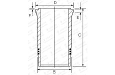 Válcové pouzdro GOETZE ENGINE 15-450630-00